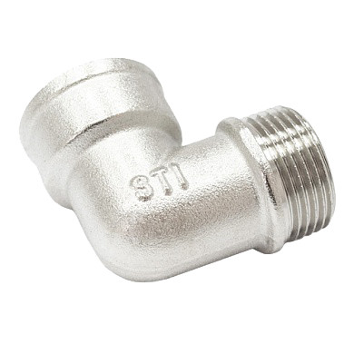 Угольник 1/2" г/ш, никелированный